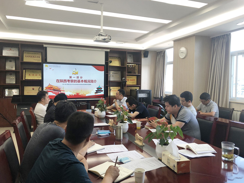 “奮力譜寫新時(shí)代、追趕超越新篇章”——公司第四黨支部學(xué)習(xí)貫徹落實(shí)“習(xí)近平總書記來陜考察重要講話精神”  